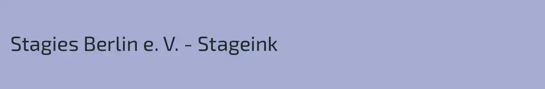 Stagies Berlin e. V. - Stageink